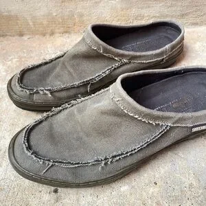 Skechers Mens 10 Slip On Distressed Canvas Mules Skechers Mens 10 Slip On Distressed Canvas Mules | eBay main image 3